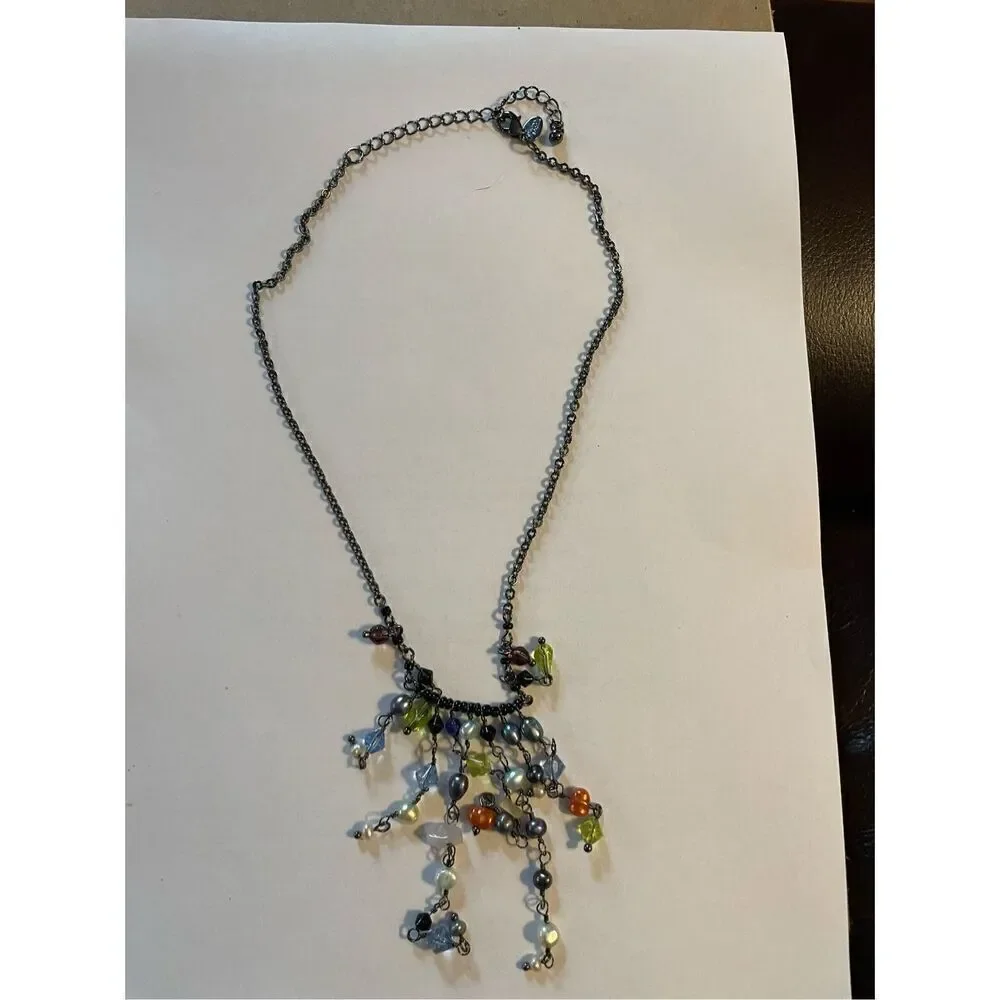Lia Sophia Estate Fringed Beaded Necklace